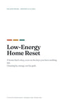 Low-Energy Home Reset cover